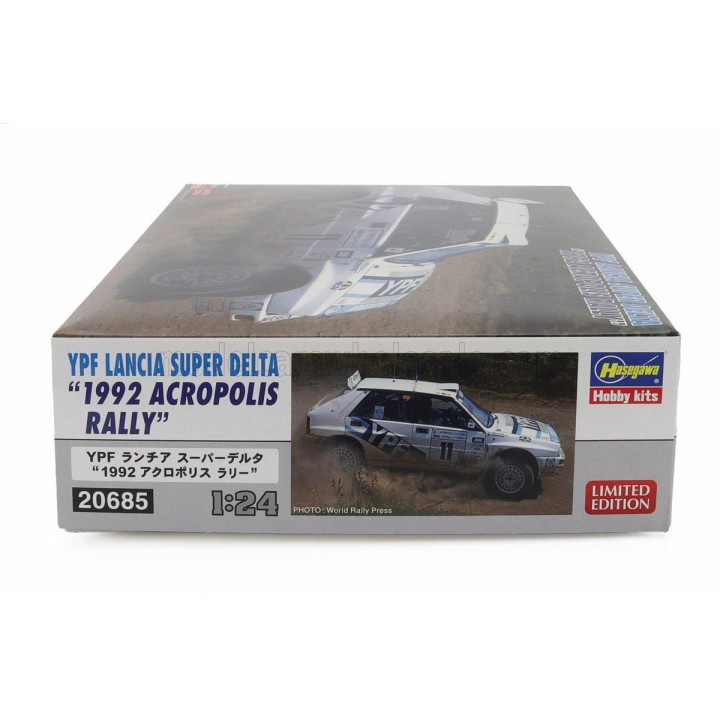 HASEGAWA LANCIA DELTA HF INTEGRALE YPF N 11 RALLY ACROPOLIS 1992 JORGE RECALDE - MARTIN CHRISTIE 1/24