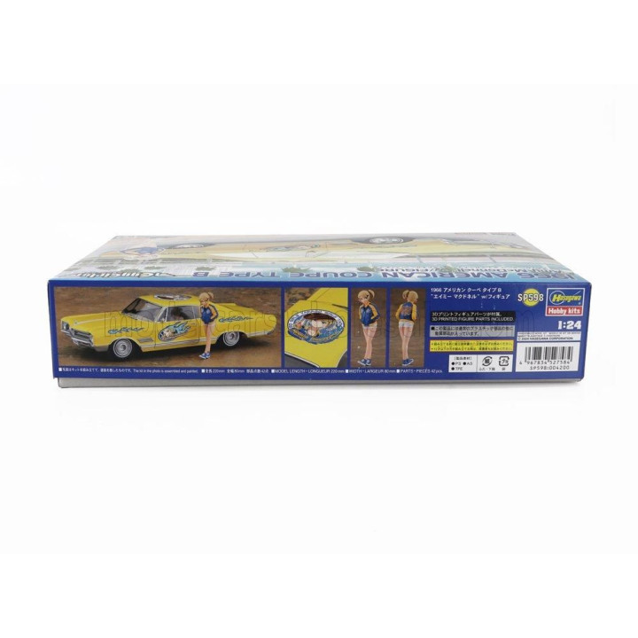 HASEGAWA PONTIAC AMERICAN COUPE TYPE B WITH AMY MCDONNELL FIGURE 1966 1/24