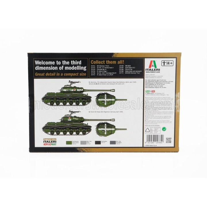 ITALERI TANK JS-2 JOSIF STALIN MILITARY 1945 1/56