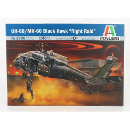 ITALERI SIKORSKY UH-60 - MH-60 BLACK HAWK NIGHT RAID HELICOPTER MILITARY 1979 1/48