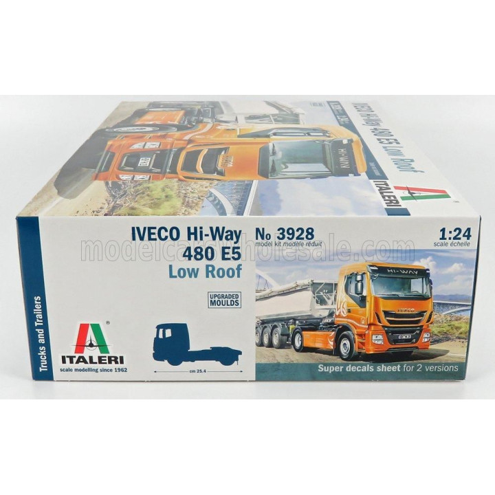 ITALERI IVECO FIAT STRALIS 480 EURO 6 HI-WAY TRACTOR TRUCK 2-ASSI 2016 1/24