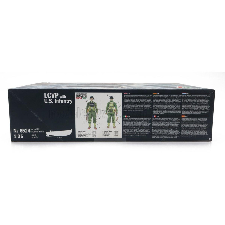 ITALERI BOAT LCVP LANDING CRAFT WITH USA INFANTRY MILITARY D-DAY NORMANDY 1944 1/35