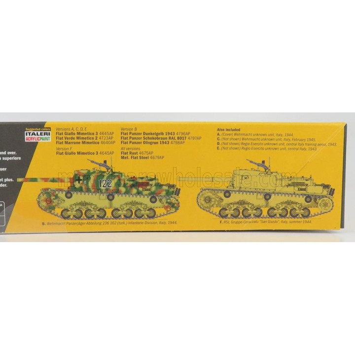 ITALERI MGMC TANK M42 DA 75/34 SEMOVENTE MILITARY 1945 1/35
