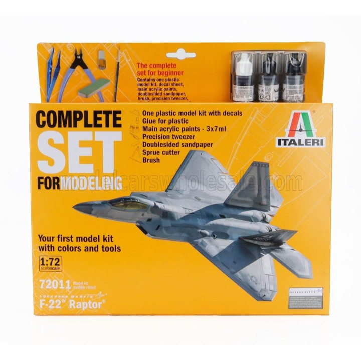 ITALERI LOCKHEED MARTIN F-22A RAPTOR AIRPLANE MILITARY 1990 1/72