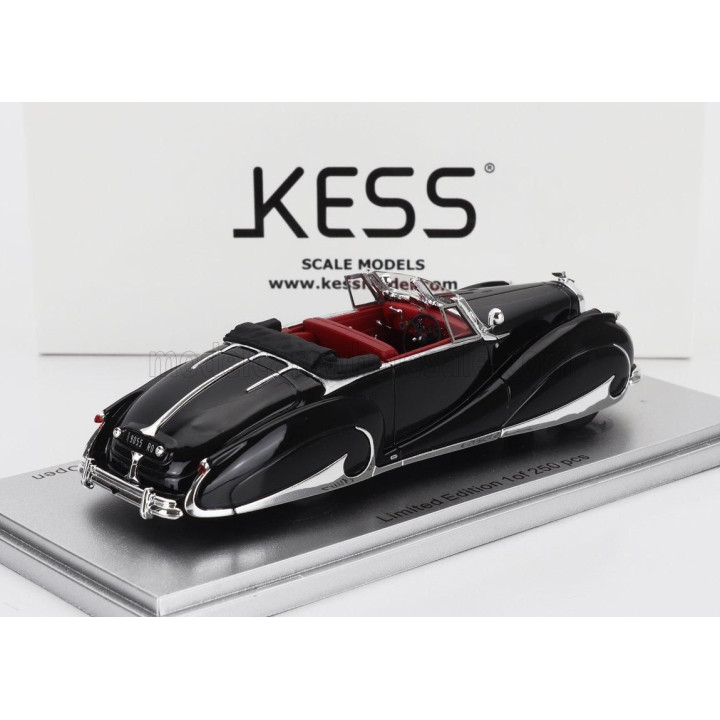 KESS MODEL BENTLEY MK VI sn.B25071 FRANAY DROPHEAD COUPE CABRIOLET OPEN 1947 - BLACK 1/43