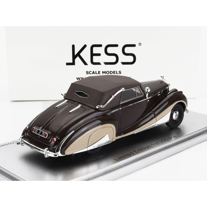 KESS MODEL BENTLEY MKVI FRANAY snB26BH DROPHEAD COUPE CABRIOLET CLOSED 1947 - BROWN CREAM 1/43