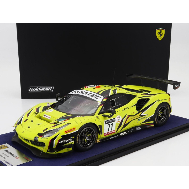 LOOKSMART FERRARI 488 GT3 EVO 3.9L TURBO V8 TEAM IRON LYNX N 71 3rd 24h SPA 2022 ANTONIO FUOCO - DAVIDE RIGON - DANIEL SERRA - C