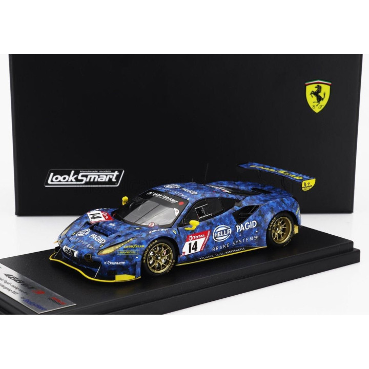 LOOKSMART FERRARI 488 GT3 EVO 3.9L TURBO V8 HELLA PAGID RACING ONE TEAM N 14 24h NURBURGRING 2021 CHRISTIAN KOHLHAAS - STEPHAN K