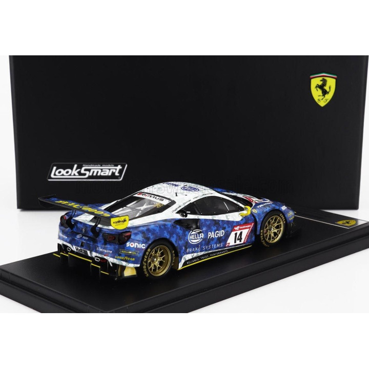 LOOKSMART FERRARI 488 GT3 EVO 3.9L TURBO V8 HELLA PAGID RACING ONE GMBH TEAM N 14 24h NURBURGRING 2022 JEROEN BLEEKEMOLEN - CHRI