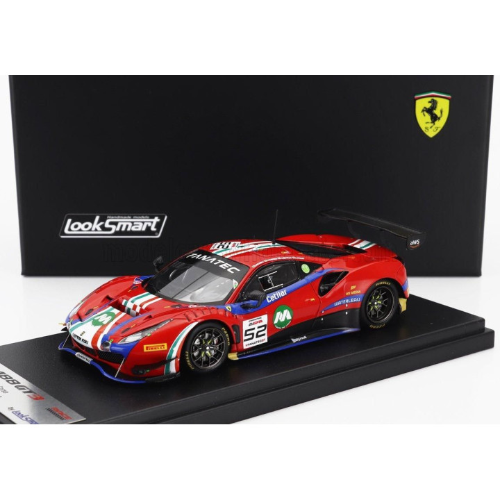 LOOKSMART FERRARI 488 GT3 EVO TEAM AF CORSE N 52 24h SPA 2023 ANDREA BERTOLINI - LOUIS MACHIELS - JEF MACHIELS - LILOU WADOUX - 
