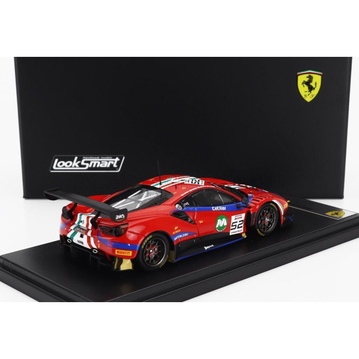 LOOKSMART FERRARI 488 GT3 EVO TEAM AF CORSE N 52 24h SPA 2023 ANDREA BERTOLINI - LOUIS MACHIELS - JEF MACHIELS - LILOU WADOUX - 