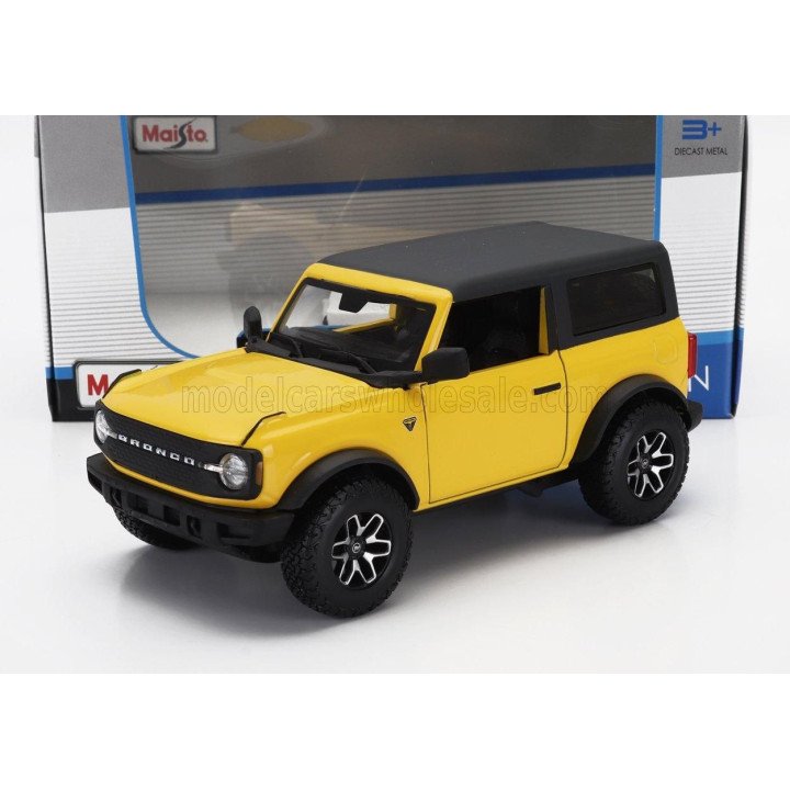 MAISTO FORD USA BRONCO BADLANDS 2021 - YELLOW 1/24