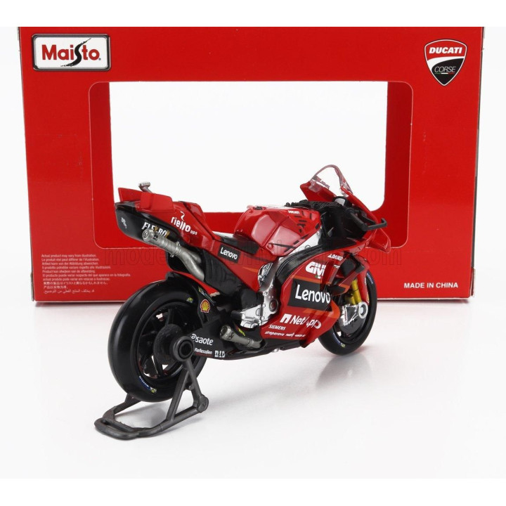 MAISTO DUCATI DESMOSEDICI GP23 TEAM LENOVO N 23 MOTOGP SEASON 2023 ENEA BASTIANINI - RED 1/18
