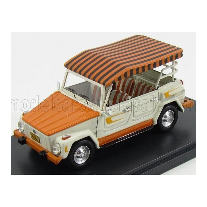 MATRIX SCALE MODELS VOLKSWAGEN TYPE 181 THING HAWAIAN EDITION  1979 - WHITE ORANGE 1/43