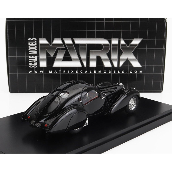 MATRIX SCALE MODELS BUGATTI TYPE 57S ATLANTIC 1937 - BLACK 1/43