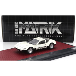 MATRIX SCALE MODELS MONTEVERDI HAI 450 GTS 1973 - WHITE BLACK 1/43
