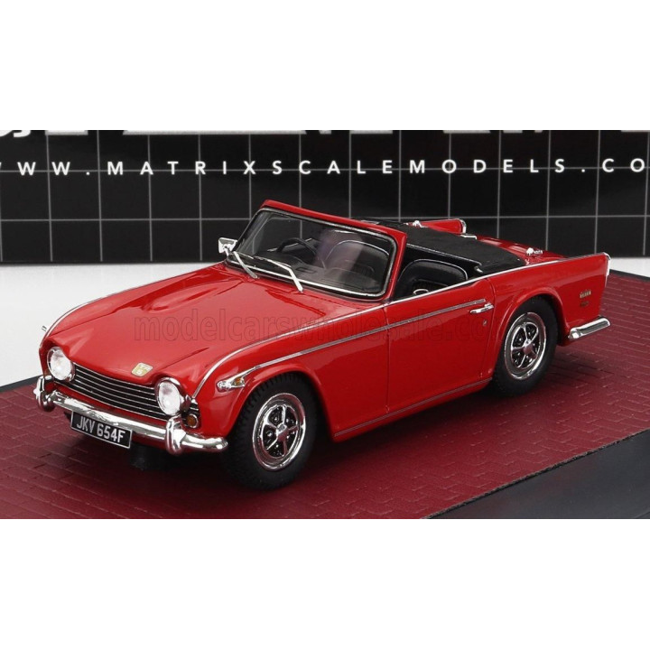MATRIX SCALE MODELS TRIUMPH TR5 CABRIOLET OPEN 1967 - RED 1/43