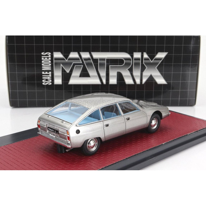 MATRIX SCALE MODELS CITROEN PROJET L 1971 - SILVER 1/43