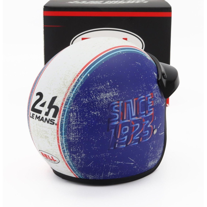 MINI HELMET BELL HELMET CASCO HELMET 500-TX 24h LE MANS 1923 - BLUE WHITE 1/2