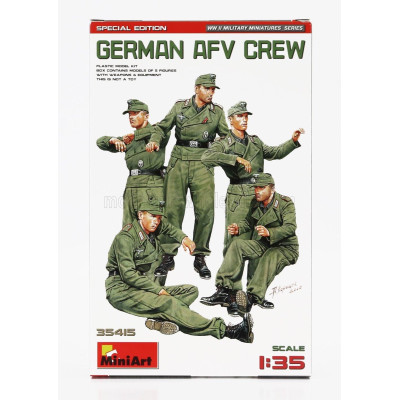 MINIART ACCESSORIES GERMAN AFV CREW MILITARY FIGURES 1/35