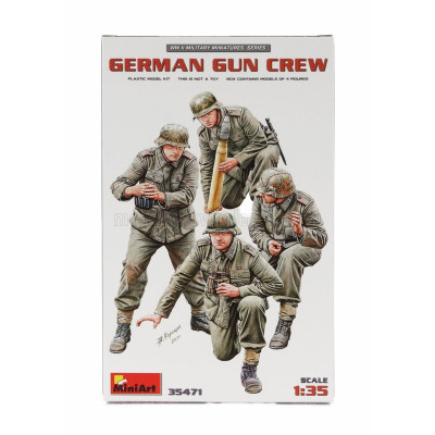 MINIART ACCESSORIES GERMAN GUN CREW MILITARY FIGURES 1/35