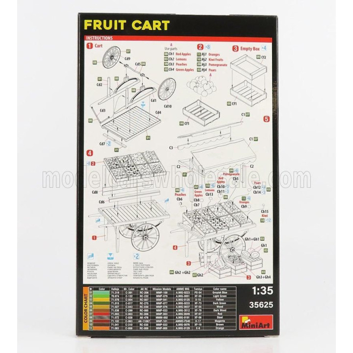 MINIART ACCESSORIES CARRETTO FRUTTA - FRUIT CART 1/35