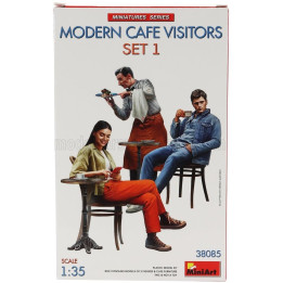 MINIART ACCESSORIES MODERN CAFE PARIS 2000s - SET1 1/35