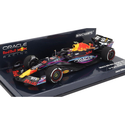 MINICHAMPS RED BULL F1  RB19 TEAM ORACLE RED BULL RACING N 11 2nd MIAMI GP 2023 SERGIO PEREZ - MATT BLUE 1/43