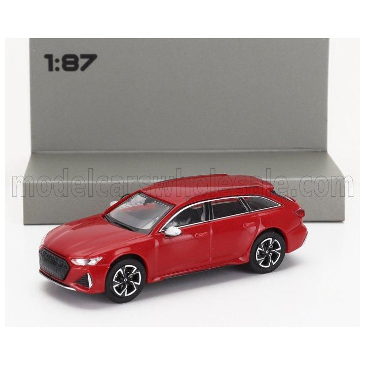 MINICHAMPS AUDI A6 RS6 AVANT SW STATION WAGON 2019 - RED 1/87
