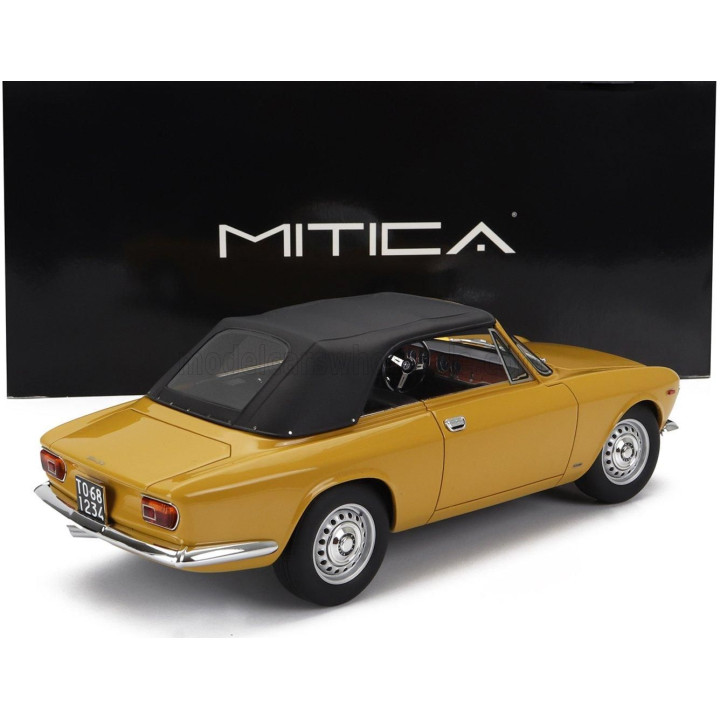 MITICA ALFA ROMEO GIULIA 1600 GTC CABRIOLET CLOSED 1964 – INTERIOR BLACK - GIALLO OCHRE - YELLOW 1/18