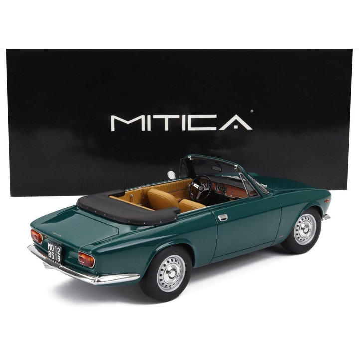 MITICA ALFA ROMEO GIULIA 1600 GTC CABRIOLET OPEN 1964 – INTERIOR CINGHIALE - VERDE PINO 216 - GREEN 1/18