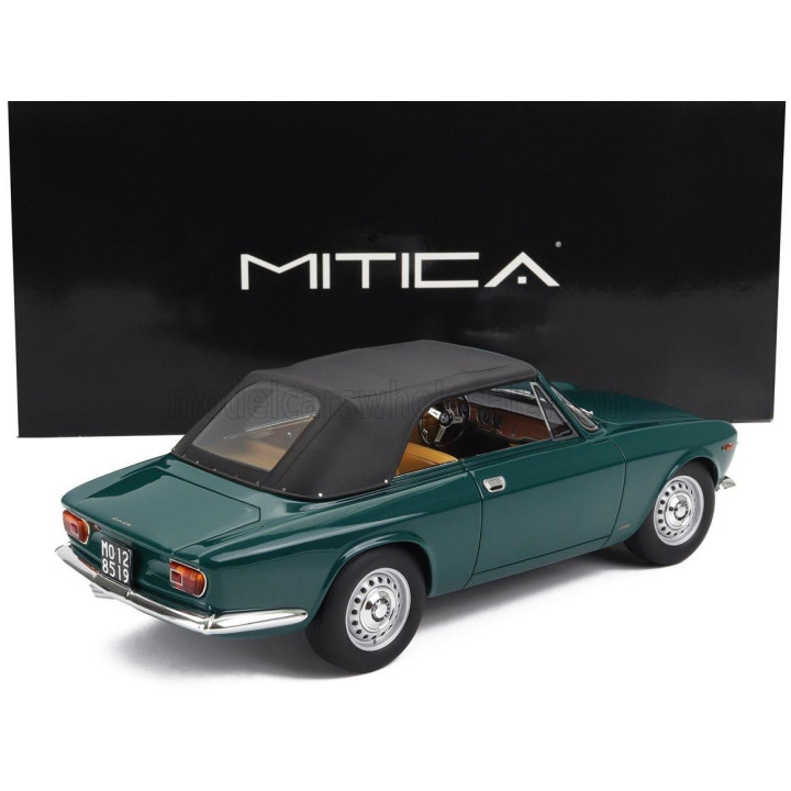 MITICA ALFA ROMEO GIULIA 1600 GTC CABRIOLET CLOSED 1964 – INTERIOR CINGHIALE - VERDE PINO 216 - GREEN 1/18