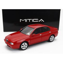 MITICA DIECAST ALFA ROMEO 166 3.0 V6 1998 - BLACK INTERIOR - ROSSO ALFA RED 1/18