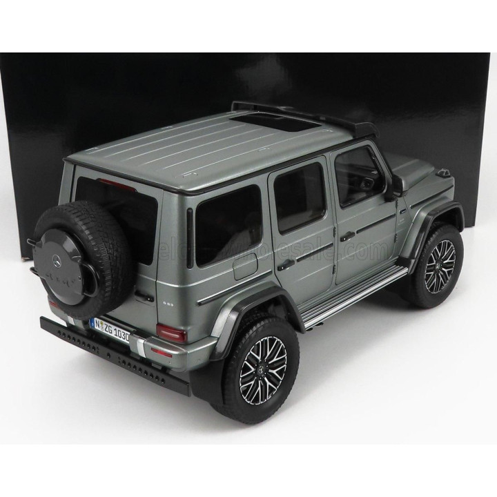 NZG MERCEDES BENZ G-CLASS 4x4² 2022 - PLATINUM SILVER MET 1/12
