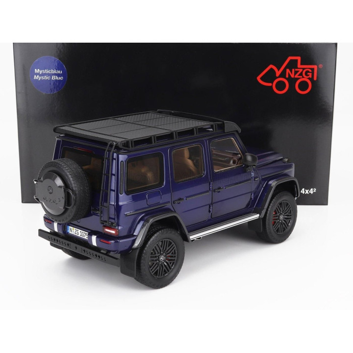 NZG MERCEDES BENZ G-CLASS G63 4x4 AMG 2023 - MYSTIC BLUE 1/18