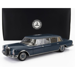 NZG MERCEDES BENZ S-CLASS 600 LWB PULLMAN (W100) 1963-1981 - LIGHT BLUE 1/18