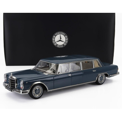 NZG MERCEDES BENZ S-CLASS 600 LWB PULLMAN (W100) 1963-1981 - LIGHT BLUE 1/18