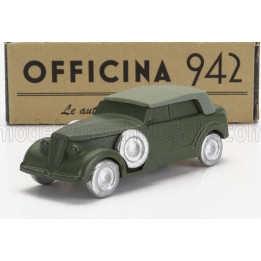 OFFICINA 942 ALFA ROMEO 6C 2500 CM TORPEDO CABRIOLET CLOSED 1942 - MILITARY GREEN 1/76