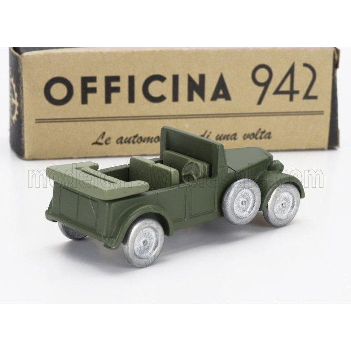OFFICINA 942 BIANCHI VM 6C CABRIOLET OPEN 1939 - MILITARY GREEN 1/76