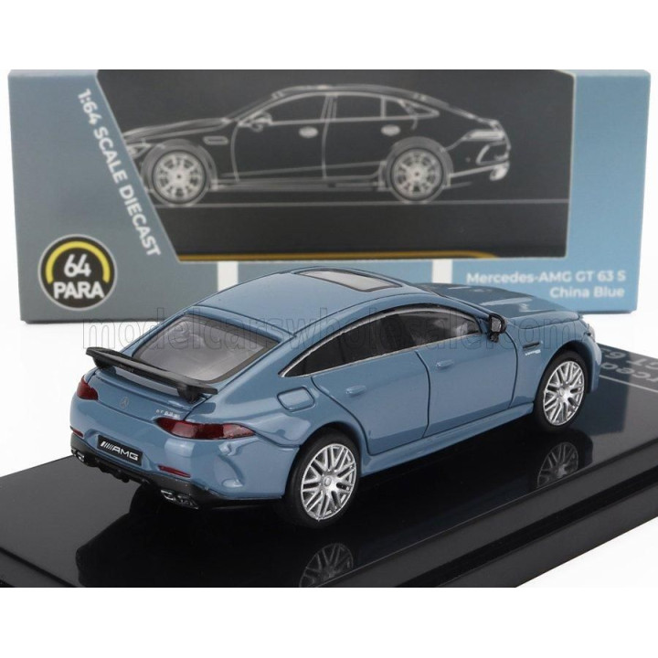PARAGON MODELS MERCEDES BENZ GT-CLASS GT63 S LHD 2019 - LIGHT BLUE 1/64