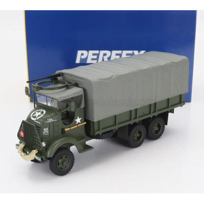 PERFEX GMC 353 AFKWX TRUCK BACHE MILITARY TELONATO 3-ASSI (THE RED BULL) 1944 - MILITARY GREEN 1/43