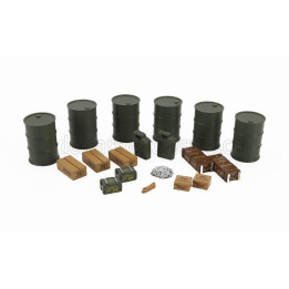 PERFEX ACCESSORIES SET MILITARY ACCESSORIES 1944 - MILITARY GREEN BROWN 1/43