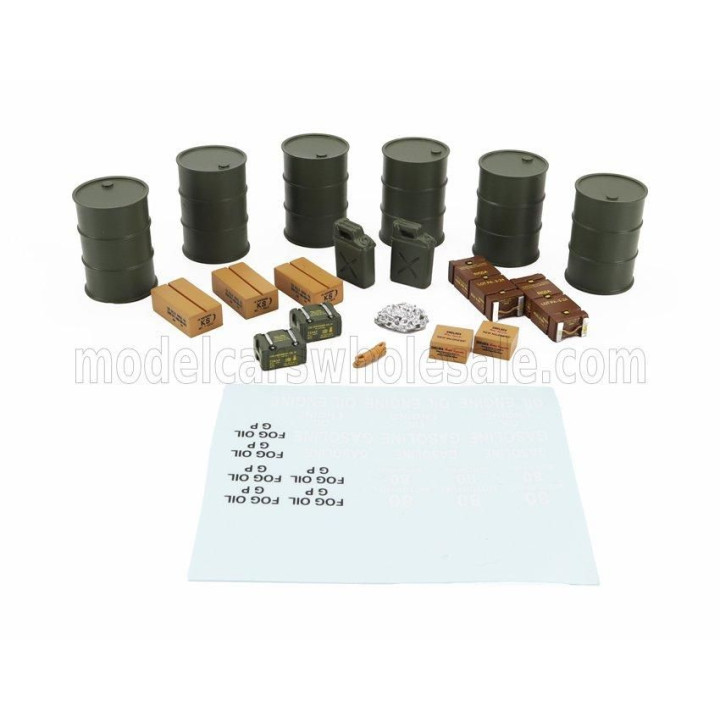 PERFEX ACCESSORIES SET MILITARY ACCESSORIES 1944 - MILITARY GREEN BROWN 1/43