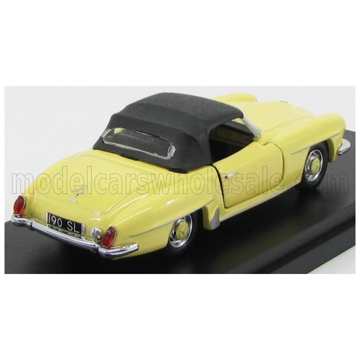 RIO MODELS MERCEDES BENZ SL-CLASS 190SL (W121) SPIDER CLOSED 1955 - CREAM BLACK 1/43