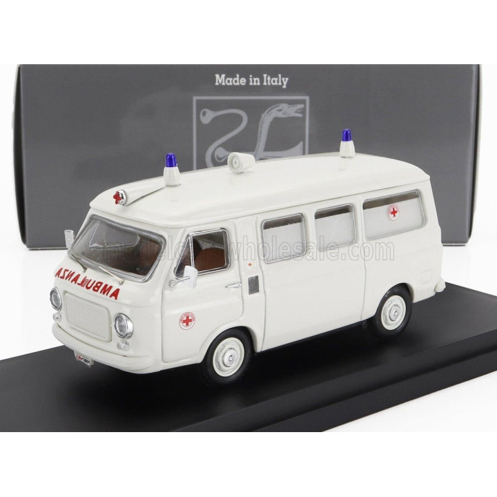 RIO MODELS FIAT 238 AMBULANCE 1968 - WHITE 1/43
