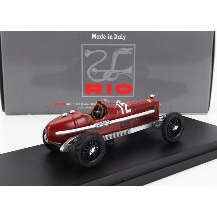 RIO MODELS ALFA ROMEO F1  P3 N 12 WINNER MONZA GP 1933 LUIGI FAGIOLI - RED 1/43