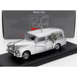 RIO MODELS MERCEDES BENZ 300D HEARSE - CARRO FUNEBRE - FUNERAL CAR 1960 - SILVER 1/43