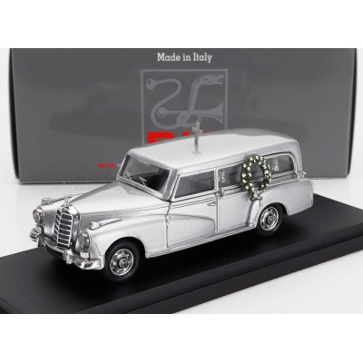 RIO MODELS MERCEDES BENZ 300D HEARSE - CARRO FUNEBRE - FUNERAL CAR 1960 - SILVER 1/43