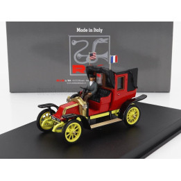 RIO MODELS RENAULT AG1 TAXI DE LA MARNE WITH DRIVER 1914 - RED YELLOW 1/43