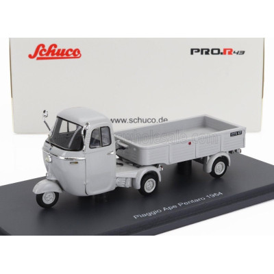 SCHUCO PIAGGIO APE PENTARO MOTRICE + PENTARO' RIMORCHIO 1964 - GREY 1/43